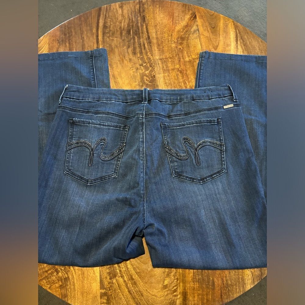 DIANE GILMAN slim boot jeans size 18